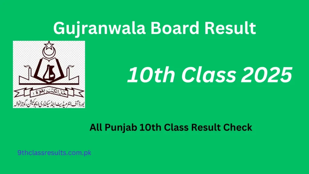 Gujranwala Board Result 10th Class 2025