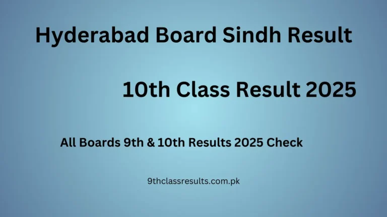 Hyderabad Board 10th Class Result 2025