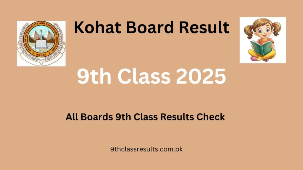 Kohat Board Result 9th class 2025
