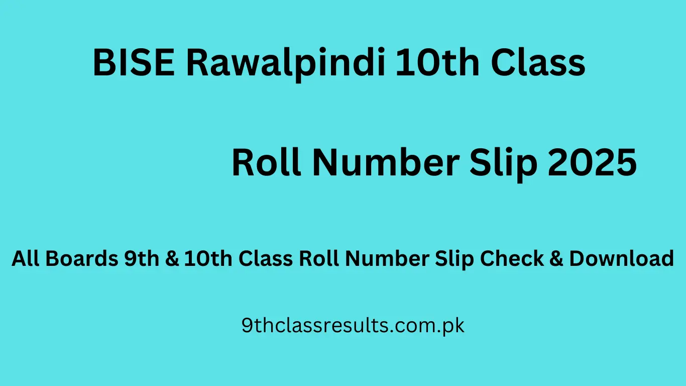 bise rawalpindi roll number slip 10th class