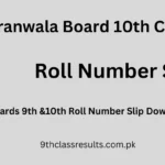 Gujranwala Board Roll Number Slip 2025