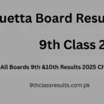 Quetta Board 9th Class Result