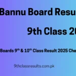 9th class result 2025 bannu board