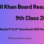 9th Class Result 2025 DI Khan Board