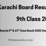 9th class result 2025 Karachi Board