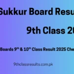 9th Class Result 2025 Sukkur Board