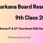 9th Class Result 2025 Larkana Board