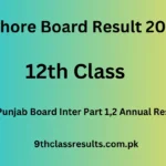 2nd Year Annual Exam Result 2025 Lahore Board