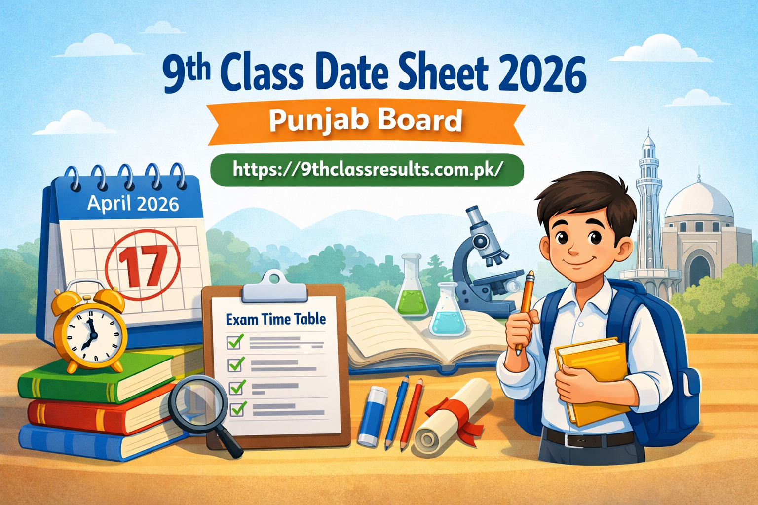 9th Class Date Sheet 2026 Punjab Board