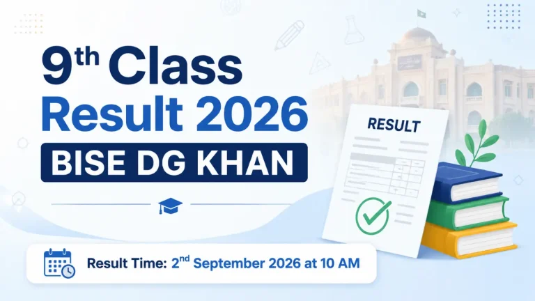9th Class Result 2026 BISE DG Khan
