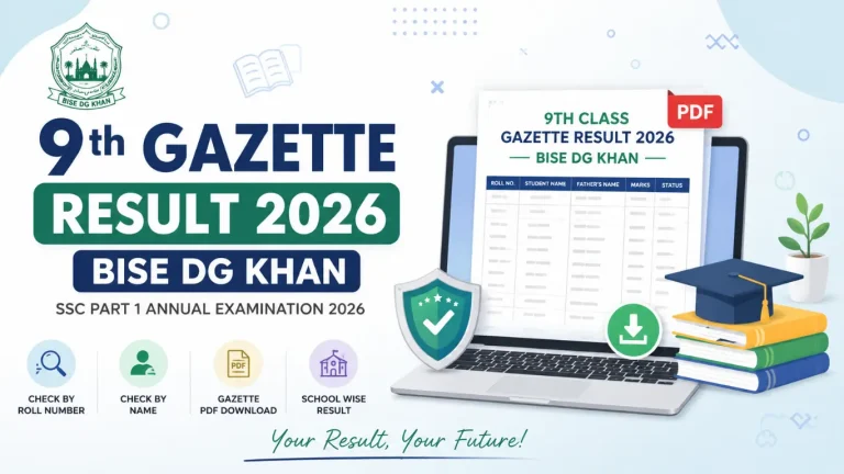 9th Gazette Result 2026 BISE DG Khan