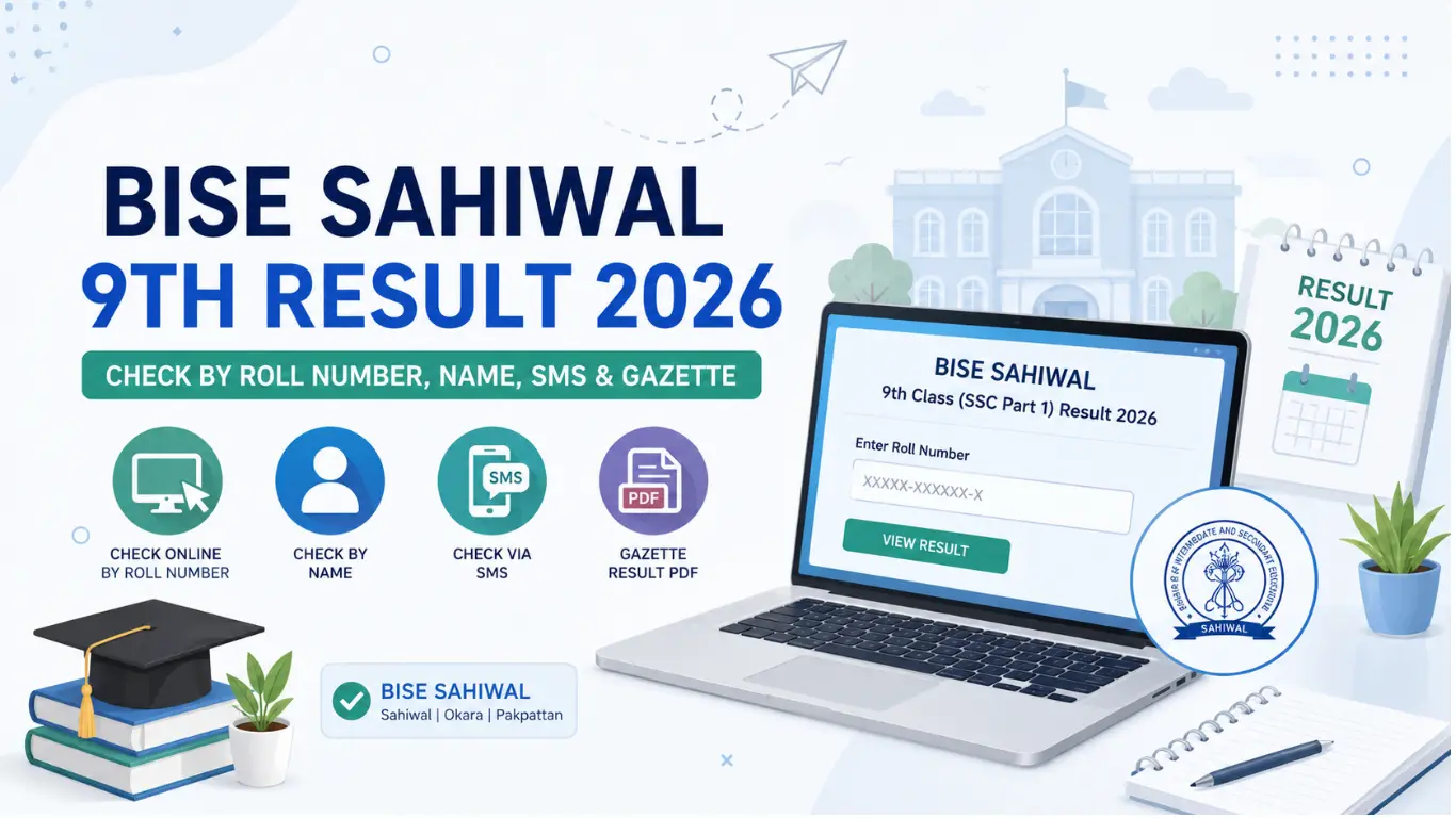 BISE Sahiwal 9th Result 2026